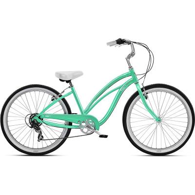 China Popular Design Modern Cruiser Bike 7 Steel Speed Hi-Ten Beach Steel Cruiser for sale