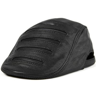 China Middle Ages Leather Military Men Hat Sheepskin Style Hat Picture H588 Genuine Leather Beret Hats for sale