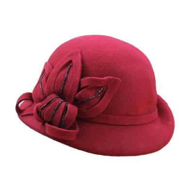 China JOINT Adult Female Felted Hats Beanie Hat Women Felt Wool Felt Hat Elegant X5118 Thrower Covers Fancinators Party Hat for sale