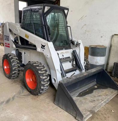 China Bob Cat S160 Gebrauchtes Mini Skid Steer Wheel Loader Multifunktionales Gebraucht-Bobcat S160 zu verkaufen