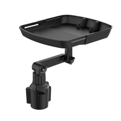 China Universal Car Table 360 Swivel Arm Eat Work Cart Tray Car Laptop Computer Desk Mount Holder Seat Table Food Coffee Drinks Goods Rack for sale