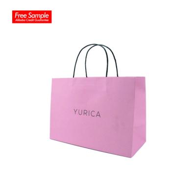 China Recyclable Customize Store Bags Bagging Wholesale Thank You Logo Printed Ribbon Handle Tote Package Paper Bag for sale