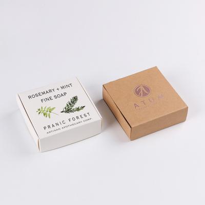 China Recycled Materials Wholesale Printed Cardboard Handmade Soap Packaging Paper Boxes for sale
