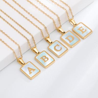 China Trendy Simple Fashion 18K Gold Plated Capital Alphabet Necklaces Jewelry Bling Zircon CZ Initial Letter Choker Necklace for sale