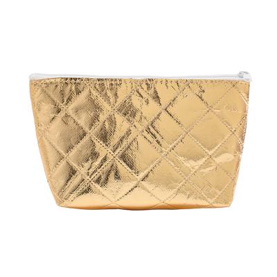 China Water Proof Eco-Friendly Custom Women Travel Zipper Metallic Cosmetic Bag Makeup Bag Cosmetic Bag for sale