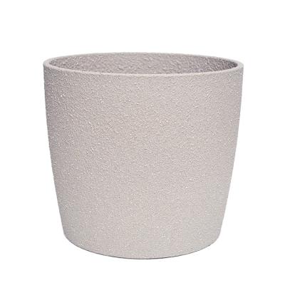 China Lightweight pp plastic material factory direct sales cement flower pots planters for outdoor garden decor for sale