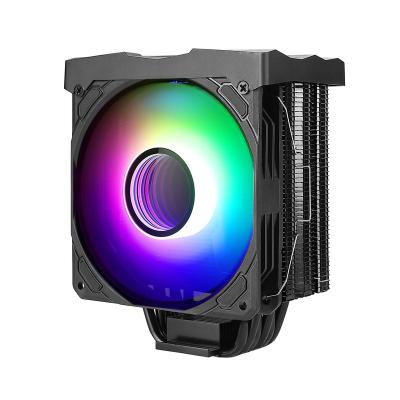 China Processor TDP 180W 6 Pipes CPU Rigs Full Tower CPU Cooler Black Aluminum Copper Color PWM Fan Supported for sale