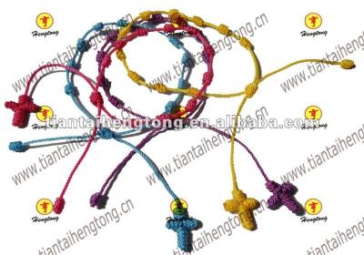China Europe rope rosary bracelet, knotted bracelet for sale