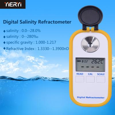 중국 수족관 바닷물을 위한 디지털 표시 장치 Brix 가늠자 굴절계/Salimeter 측정 공구 판매용