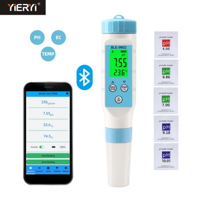 Chine Yieryi BLE-9902 3 en 1 Bluetooth pH et EC Mètre à vendre