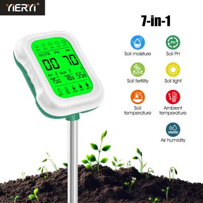 Cina Yieryi 7-in-1 Soil Tester Essential Tool for Soil pH, umidità, intensità luminosa e temperatura, fertilità, umidità dell'aria, temperatura ambiente in vendita