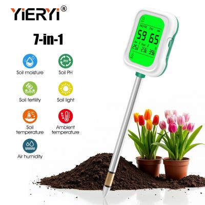 China YY-1066L Yieryi 7 en 1 Probador de suelos herramienta integral de prueba de suelo para pH, humedad, temperatura, luz y más en venta