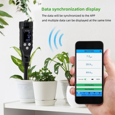 Chine Testeur numérique portable de pH du sol avec enregistrement de données Bluetooth à vendre
