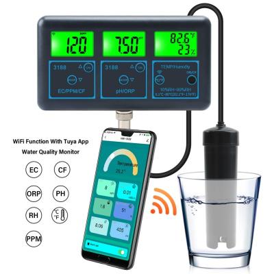 China 7-in-1-Smart-Wasserqualitätsmessgerät pH/EC/ORP/PPM/CF/TDS/Temperatur für Aquarien, Hydroponik und Pools zu verkaufen