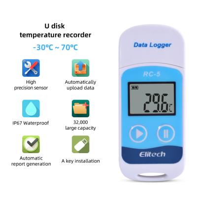 China Registador de dados da temperatura de Elitech à venda