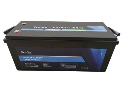 China Ecolite Personalização 38.4V 100Ah LiFePO4 Bateria de Lítio Para RV Caravan Power Backup à venda
