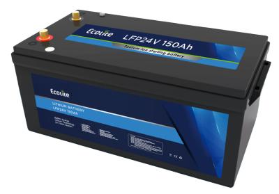 China ECOLITE personalização carregamento rápido 24V 150Ah LiFePO4 bateria de lítio para caminhão à venda