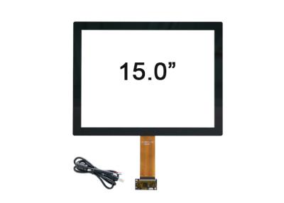 China la pantalla del panel táctil de 15 pulgadas 6H cubrió el tipo capacitivo de la MAZORCA con el vidrio del sensor en venta