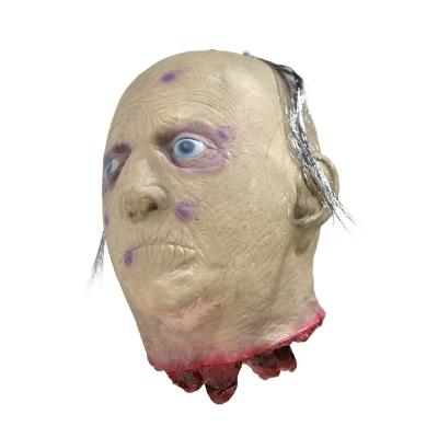 China Nightmare Haunted House Props Halloween Zombie Mask Latex for Cosplay Party for sale