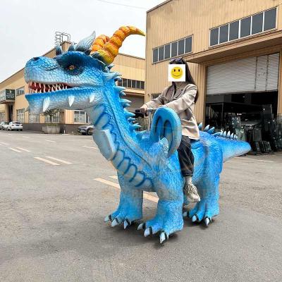 China Shopping Mall Animatronic Electric Dinosaur Scooter Ride on Dinosaur for Kids for sale