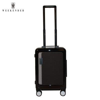 China ABS Accept Customized Logo ABS+PC Film/PC Customized Wheel Suitcase Luggage With Laptop Compartment for sale