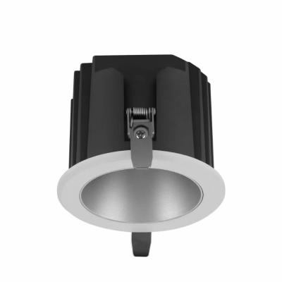 China Modern Hotel Smart Recessed IP65 Round COB Matt Black Water Proof 18W Down Lighting Spotlight for sale