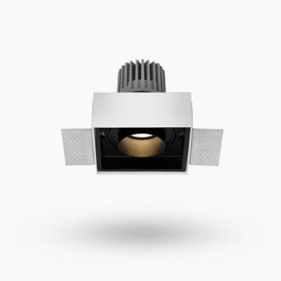 China Modern Trimless LED Square Downlight Spot Light Module Series 7W COB Recessed Grill Light for sale