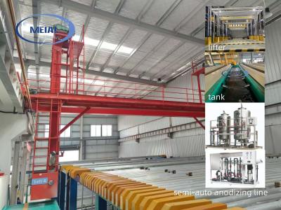 China Anodizing Line For 9000T / Year Capicity 6500MM Aluminumin Solar Profile Surface Treatment for sale