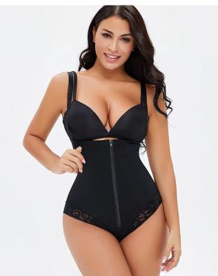 China Breathable Butt Lifter Plus Size Breasted Zipper-Up Body Shaperwear Gather Adjustable Waist Belly Wholesale Shoulder Straps for sale