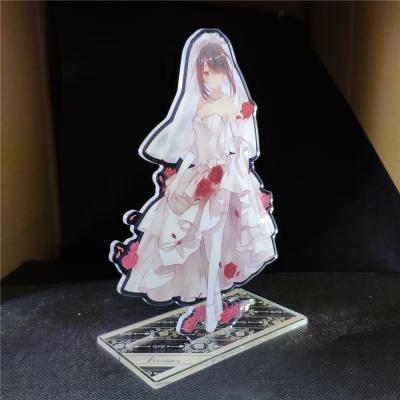 China Custom Anime Standee CMYK Acrylic Printing CNC Acrylic Cut Free Sample Decoration Free Sample Standee for sale