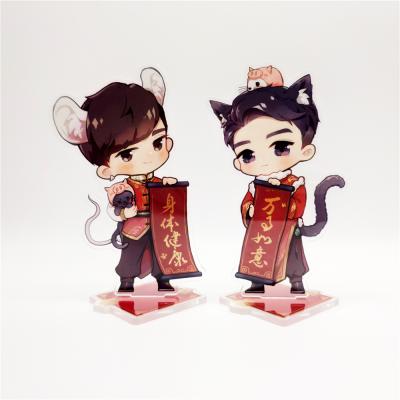 China Free Gift Anime Character Promotion Standee CMYK Acrylic Display Stand for sale