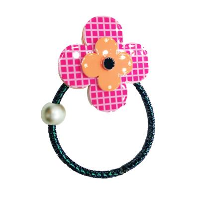 China Fashion& Handmade Eco-Friendly Custom Acrylic Headdress Elastic Hair Ring Rope for sale