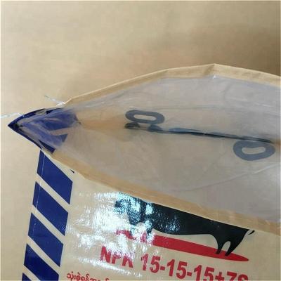 China Shijiazhuang Security Customized Tubular Traditional PP Woven Bag With White Color for sale