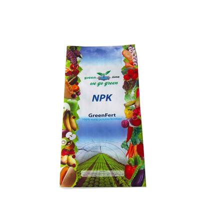 China Custom Printed Heat Seal Food Packaging Vacuum Resealable Biodegradable Rice Bag Moisture Proof Laminated Aluminum Foil 50kg Fertilizer Bags for sale