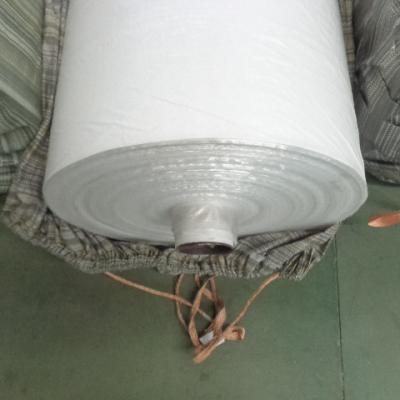 China Waterproof 70gsm PP White Circular Fabric Rolls With Lamination And UV Coated for sale