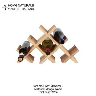 China High Quality Expandable Wine Rack Wine Rack Mango Wooden Natural Wood Solid Wood for sale