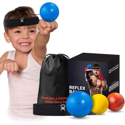 China Decompression Fight Training Fitness Boxing Magic Boxing Ball Head-Mounted Fitness Reaction Speed Ball for sale