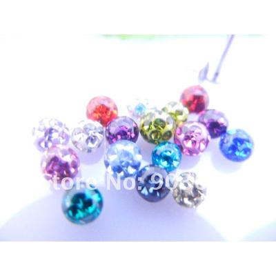China Crystal Gems Ball Replacement TRENDY for Body Jewelry Lip/Eyebrow/Ear Helix 1.2X4mm Piercing Design Smoothly for sale