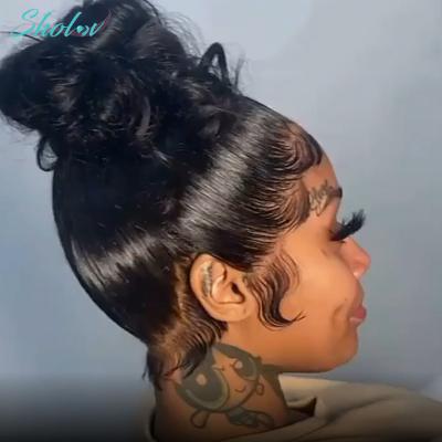China Natural Silky Straight Hair Brazilian 360 Headband Wig Cuticle Aligned Unprocessed Lace Front Wig Kinky Straight Brazilian Hair 360 Mink for sale