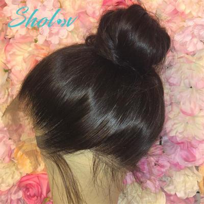 China Wholesale 360 Lace Wig Vendors Silky Straight Wave Cuticle Aligned Unprocessed 100% Virgin Human Hair 360 Lace Front Wig With Baby Hair for sale