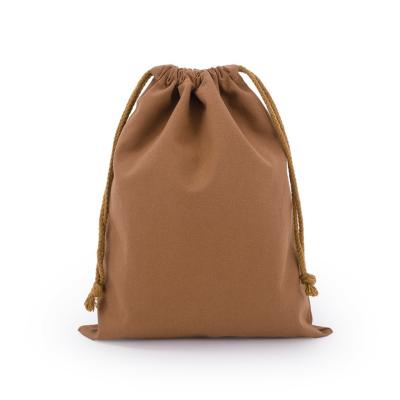 China Handled BSCI factory durable custom logo printed organic cotton canvas drawstring bag Eco friendly draw string Bag for sale