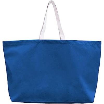 China Handled shopping bags with logos reusable size ladies green canvas shoulder tote bag custom design for sale