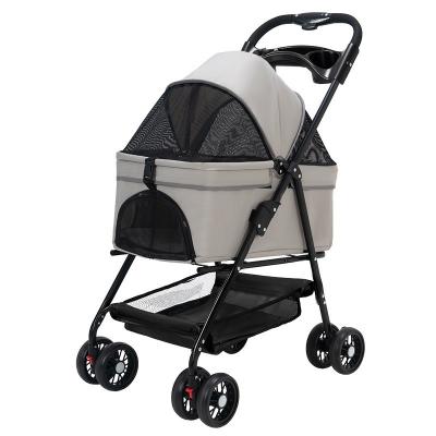 China Comfortable Foldable Pet Stroller Color Custom Nylon Cat Dog Stroller,Oem,Dog Stroller Pet Smart,Puppy Stroller for sale