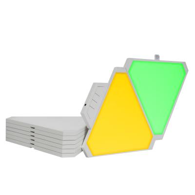 China Modern SK LIGHTING Wifi Control Triangle RGBW Smart Colorful Ceiling LED Panel Lights for sale