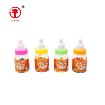 China Natural Colorful Hard Sweet Fruit Shaped Hard Candy Shape Assorted Fruit Flavor Candy Nipple for sale