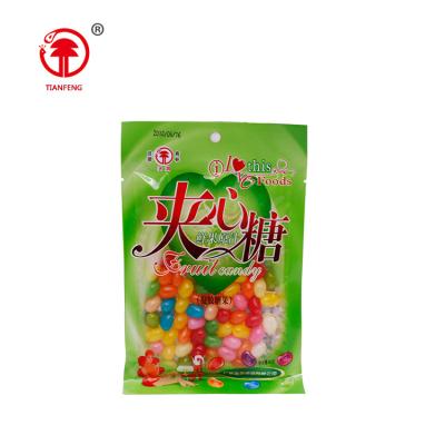 China Confectionery Natural Fruit Shantou Gummy Candy Chewing Bean Jelly Beans Delicious Halal Candy Jelly Beans Bag for sale