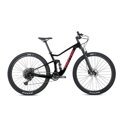 China FOREST GX 12 Speed Full Suspension 29er Carbon Laser Carbon Fiber T1000 UV Colored Mountain Bike Bicycle for sale