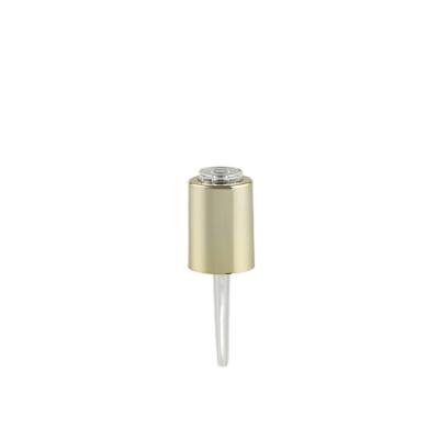 China Non Spill Factory Wholesale High Quality Essential Oil Press Cap Aluminum Plastic Dropper Cap for sale