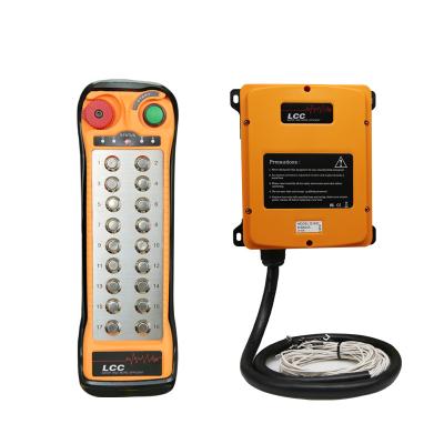 China Q1800 LCC Crane Switch Waterproof 433mhz 18 Button Single Speed Industrial Wireless Radio Remote Control for sale