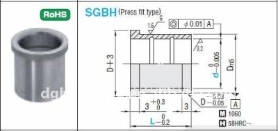 China SUJ2 CR20 SGBH BRASS BRONZE Stripper Guide Bush for sale